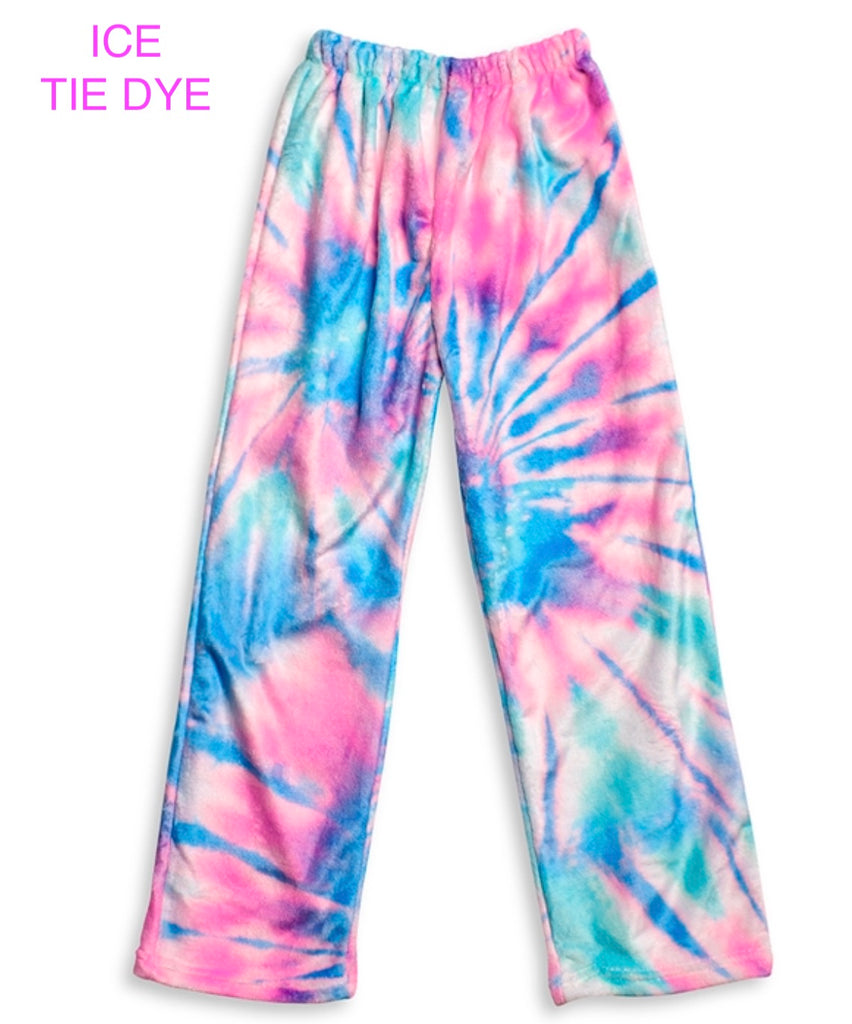 SHEIN Tie Dye Fuzzy Pants  Tie dye outfits, Tie dye pants, Pants